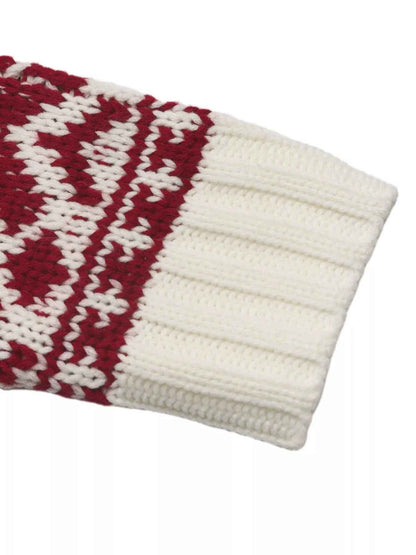 Fair Isle Christmas Sweater - Cable Knit Holiday Style - Fashions Envy