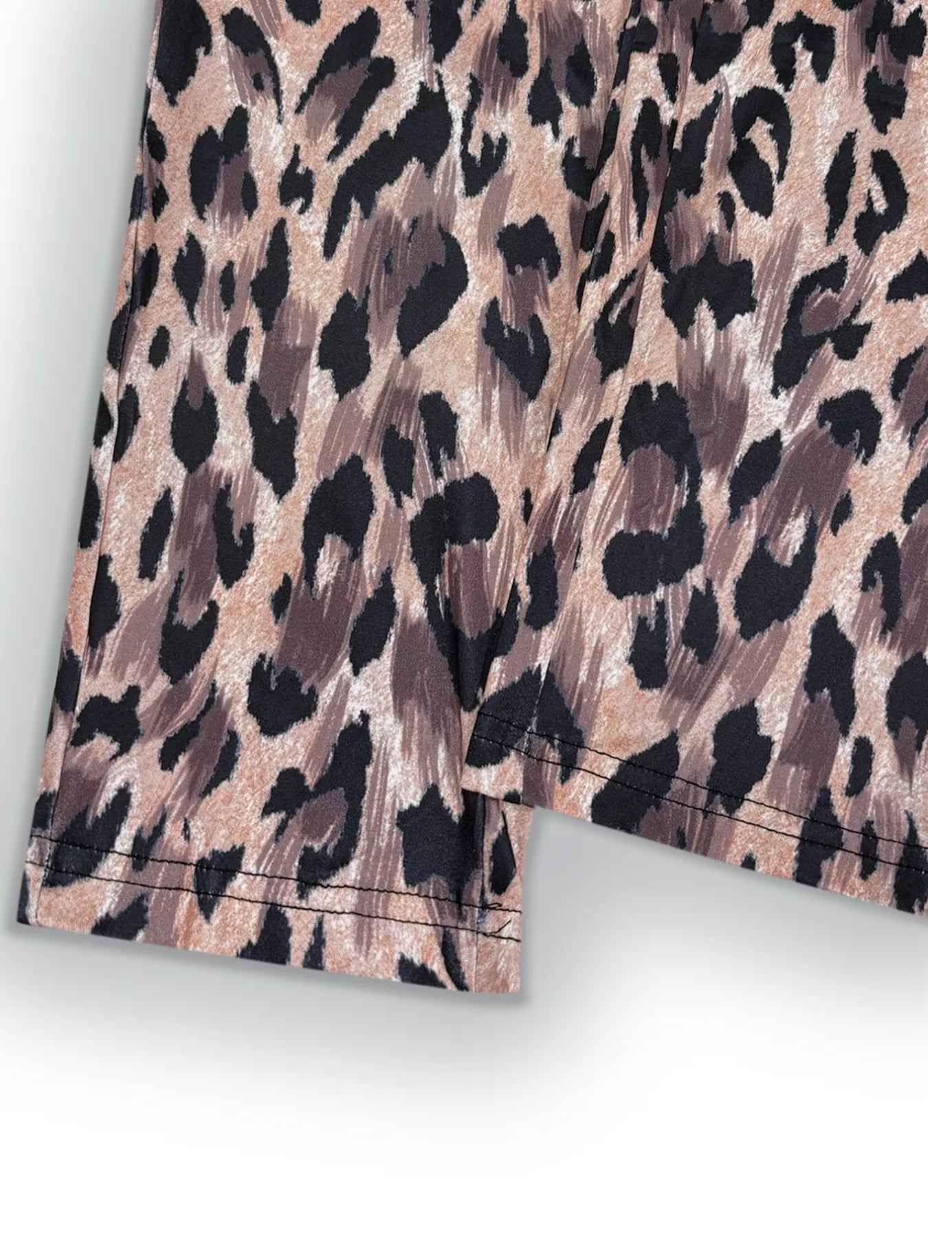 Leopard Print Lounge Set - Cozy Two-Piece Outfit - Fashions Envy