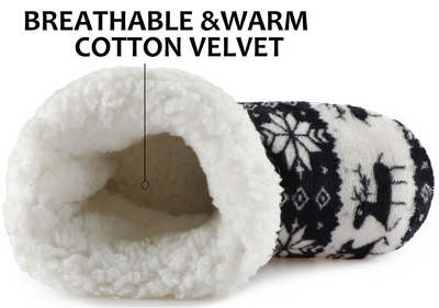 Christmas Elk Slippers - Warm Plush House Shoes