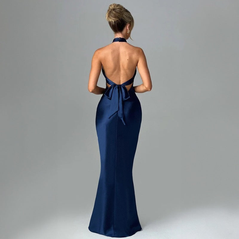 Elegant Backless Sleeveless Dress - Summer Fashion Dress