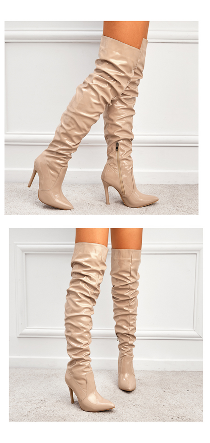 Women's Knee High Boots - Super High Heel Party Shoes - Fashions Envy