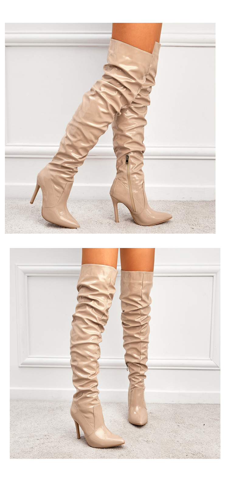 Women's Knee High Boots - Super High Heel Party Shoes - Fashions Envy