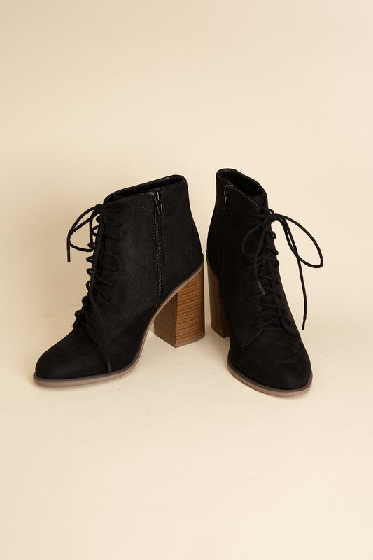 Block Heel Kidman Lace Up Boots