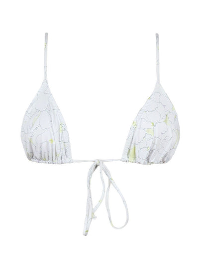 High-Waisted Bikini - Triangle Top Multiple Print Styles