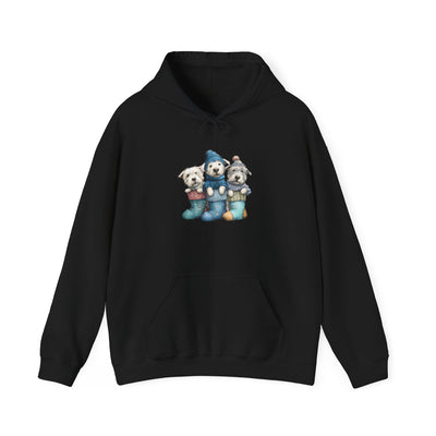 Stocking Pups Hoodie - Festive Christmas Dog Sweatshirt