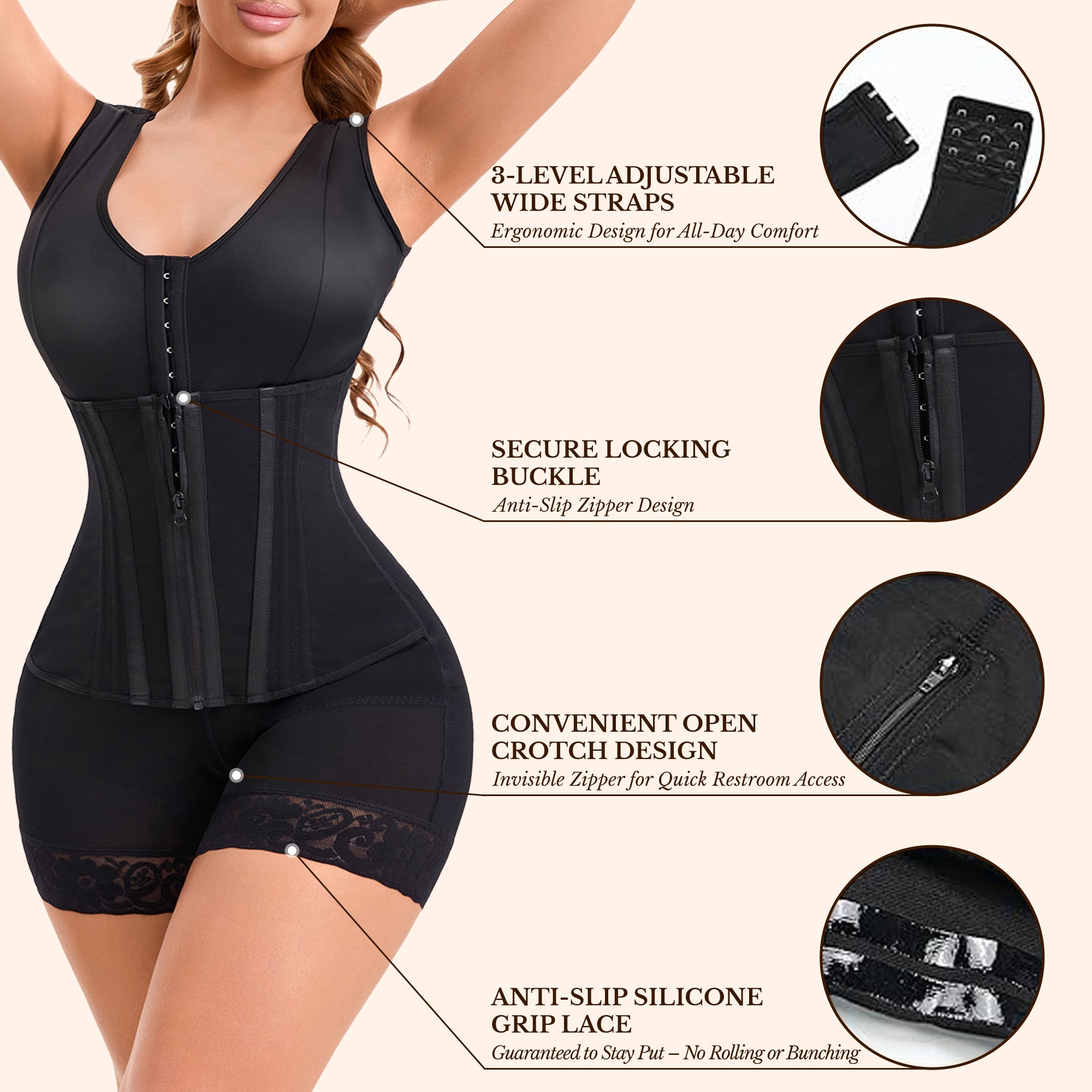 Tummy Control Shaper & Butt Lifter - Compression Garment