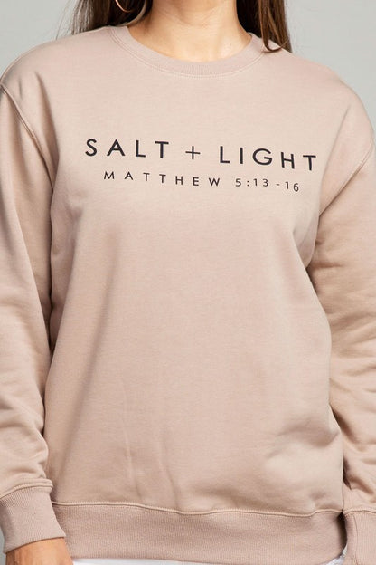 Salt and Light French Terry Comfy Sweatshirt