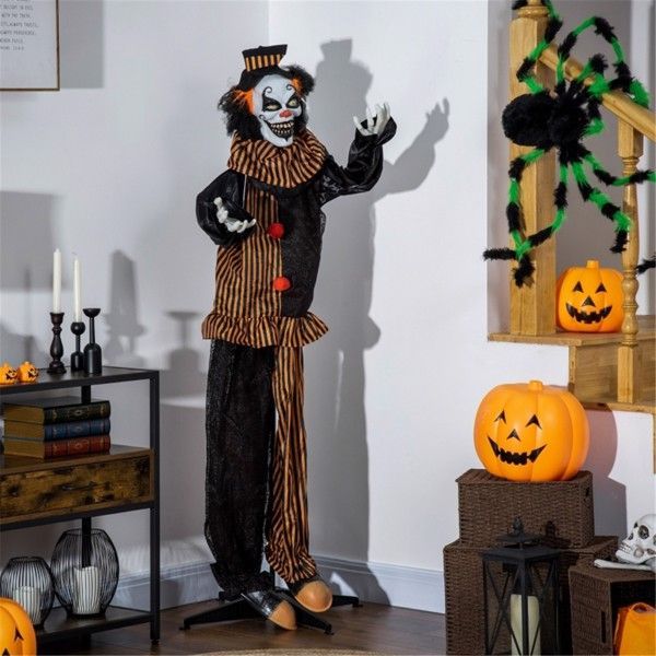Motion Activated Talking Scary Clown - Halloween Decoration - Fashions Envy