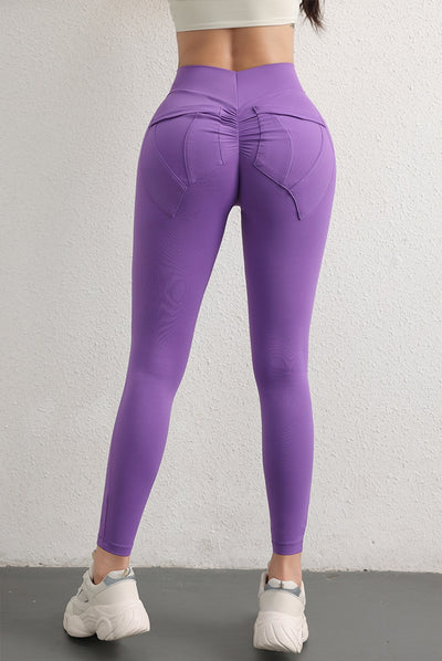 High Waist Yoga Pants - Hip Lift Design with Pockets