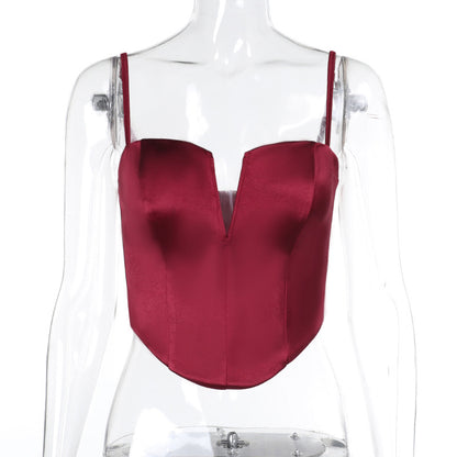 Satin Camisole Top - Adjustable Strap Sleeveless