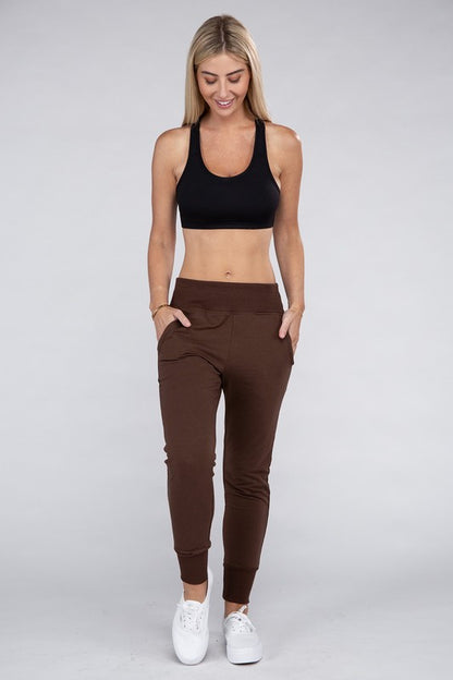 Comfy Stretch Lounge Elastic Waist Sweatpants