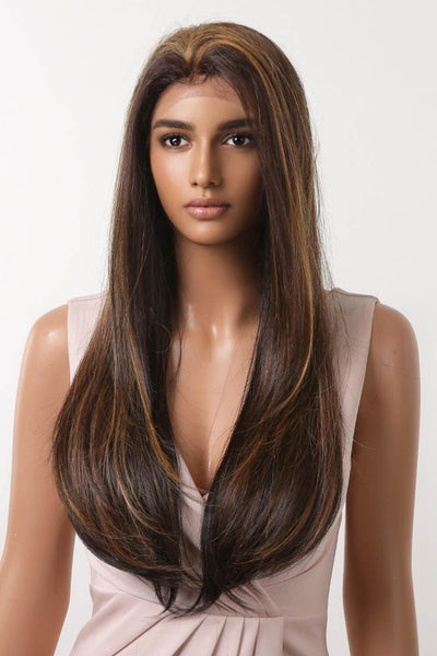 13*2" Lace Front Wigs Synthetic Long Straight 26" 150% Density - Fashions Envy
