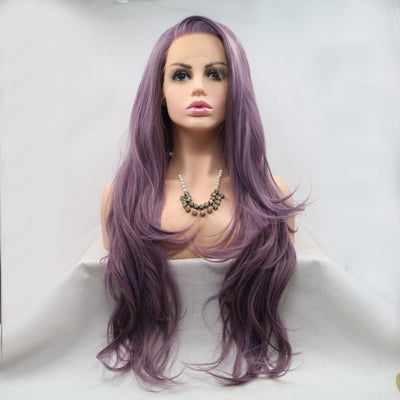 13*3" Lace Front Wigs Synthetic Long Wavy 24" 130% Density - Fashions Envy