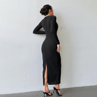 Sweetheart Cut-out Party Dress - Sparkling Bodycon Gown