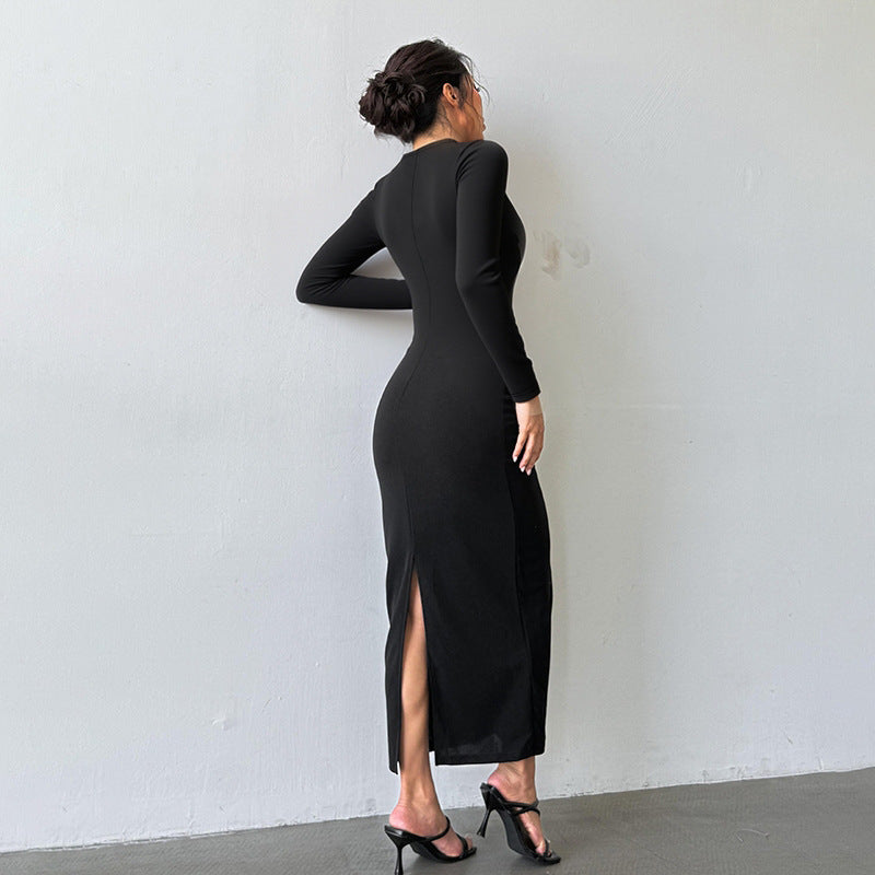 Sweetheart Cut-out Party Dress - Sparkling Bodycon Gown