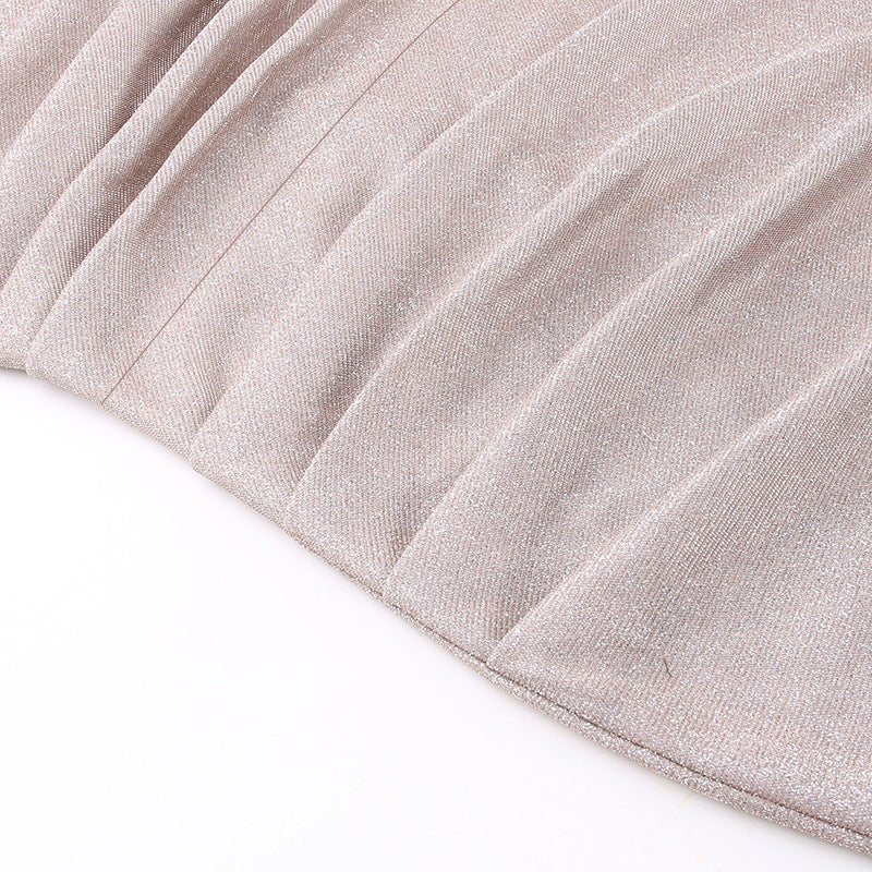 Spaghetti Strap Sequined Evening Dress - Sexy Party Gown