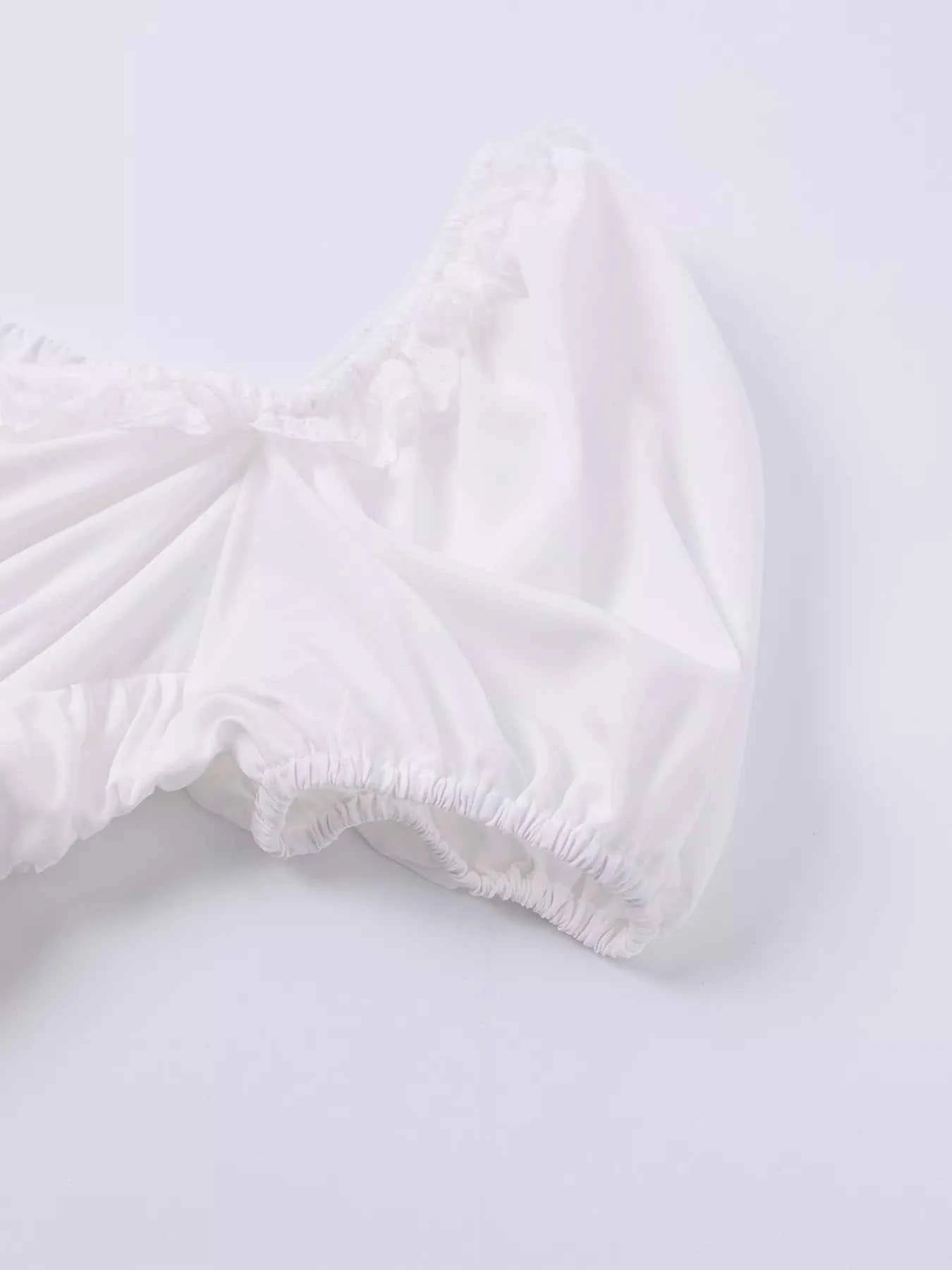 Sweetheart Neck Puff Sleeve Midi Dress