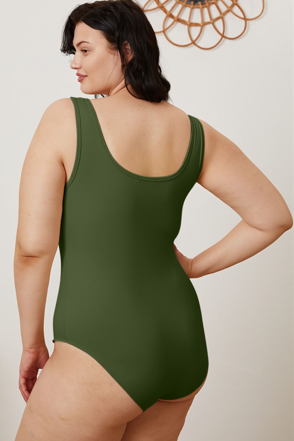 Basic Bae Full Size Square Neck Sleeveless Bodysuit - Fashions Envy