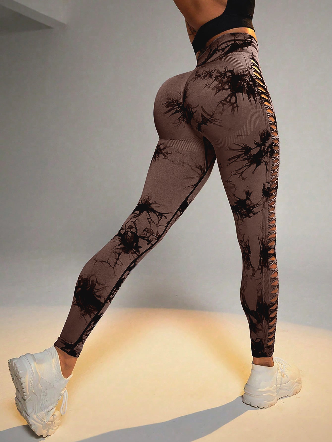 Tie Dye Yoga Pants - High Waist Scrunch Butt Leggings