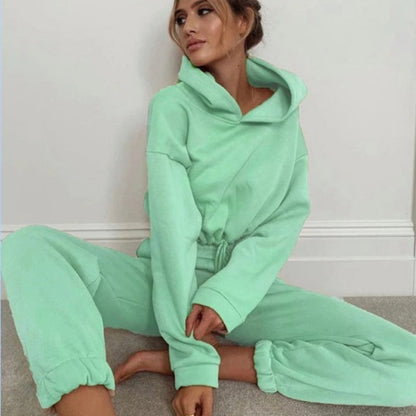 2 Piece Sweatsuit - Women's Hoodie & Joggers Tracksuit