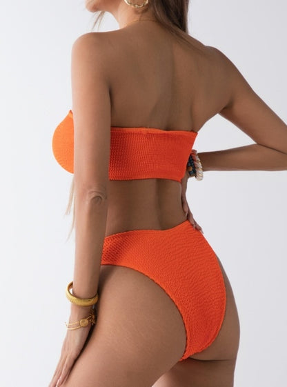 Two-Piece Swimsuit - Long Sleeve High Elasticity Bikini Set