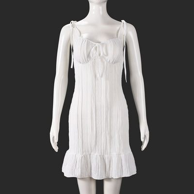 Sweetheart Neckline Mini Dress - Halter Strap Bodycon - Fashions Envy