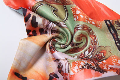 Three Piece Bikini Set - Tie Print Cover Up Beach - Fashions Envy