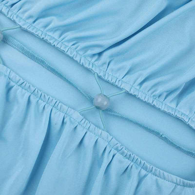 Deep V-neck Mini Dress - Hip Hugging Long Sleeve