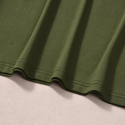 Green Maxi Dress - V-Neck Long Sleeve Bodycon