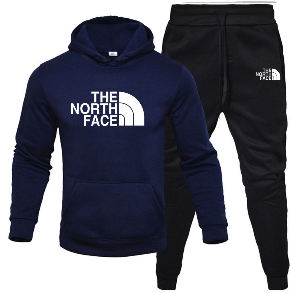 Fleece Hoodie Set - Pullover Sweatshirt Two-Piece