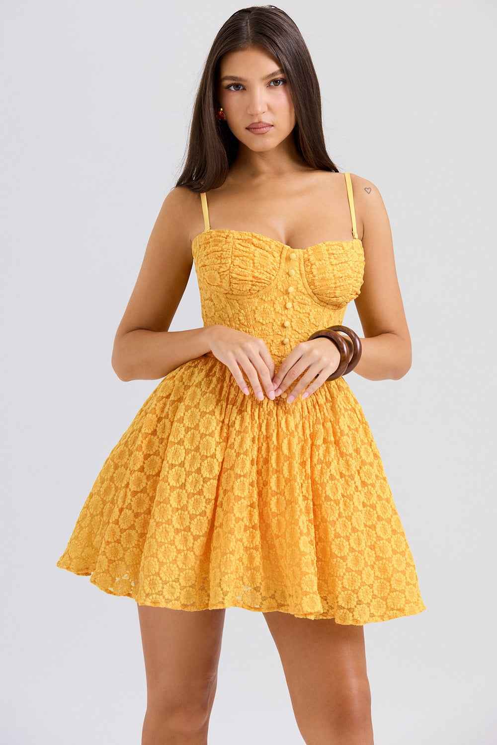 Fluffy Tulle Mini Dress - Square Neck Party Princess Style