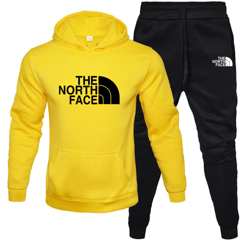 Fleece Hoodie Set - Pullover Sweatshirt Two-Piece