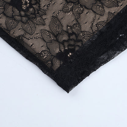 Sweetheart Neck Lace Dress - Long Sleeve Bodycon Mini - Fashions Envy