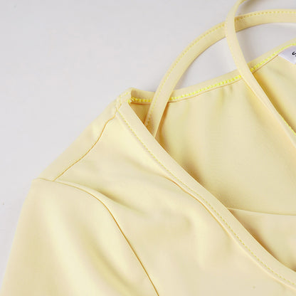 Athleisure Set - Long Sleeve Cami and Shorts