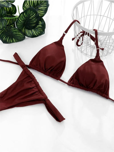 Split Bikini Set - Two-Piece Swimsuit