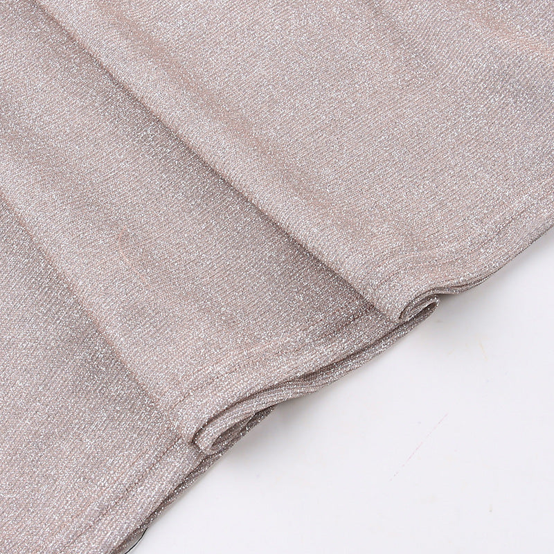 Spaghetti Strap Sequined Evening Dress - Sexy Party Gown