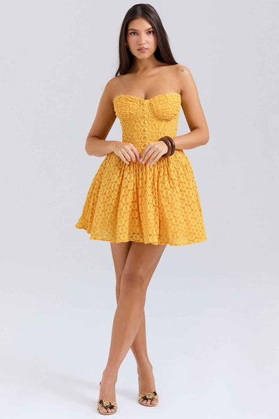 Fluffy Tulle Mini Dress - Square Neck Party Princess Style