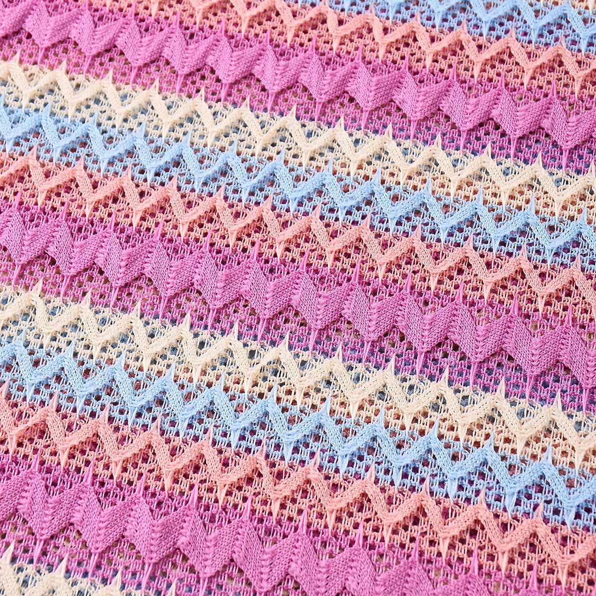 Pink Striped Two-Piece Set - Backless Tube Top Maxi Skirt