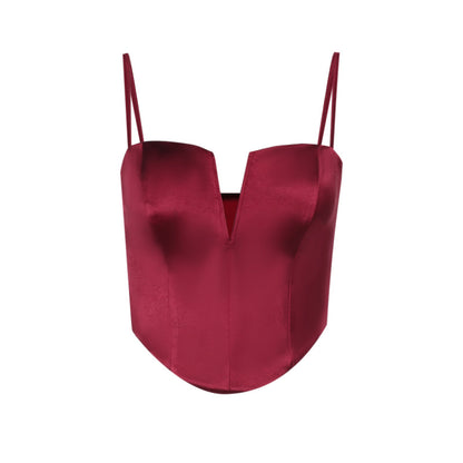 Satin Camisole Top - Adjustable Strap Sleeveless