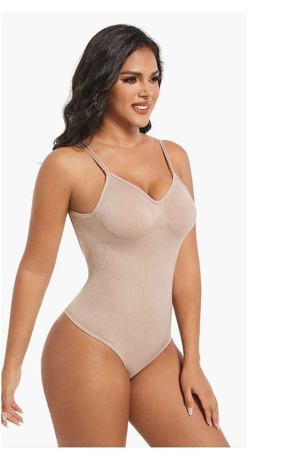 Backless Shapewear Thong Bodysuit - Butt Lifting Bodyshaper