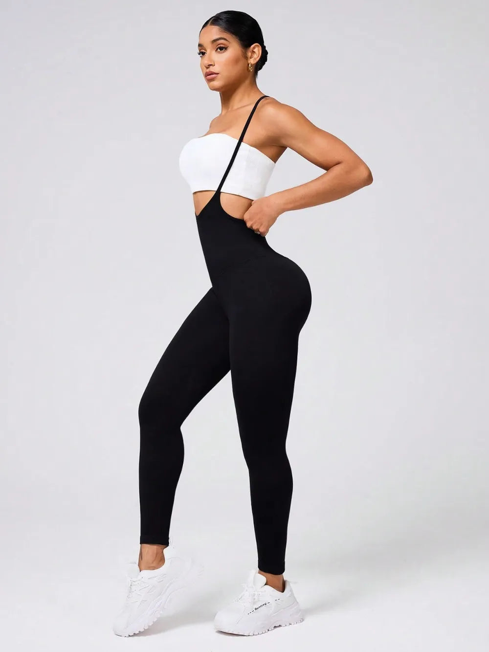 Crisscross Spaghetti Strap Jumpsuit - Activewear Workout - Fashions Envy