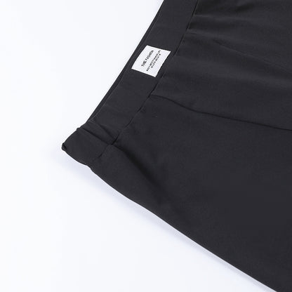 Knit Shorts Set - Long Sleeve Two-Piece Outfit