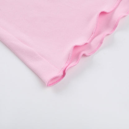 Two-Piece Skirt Set - One Shoulder Top Outfit