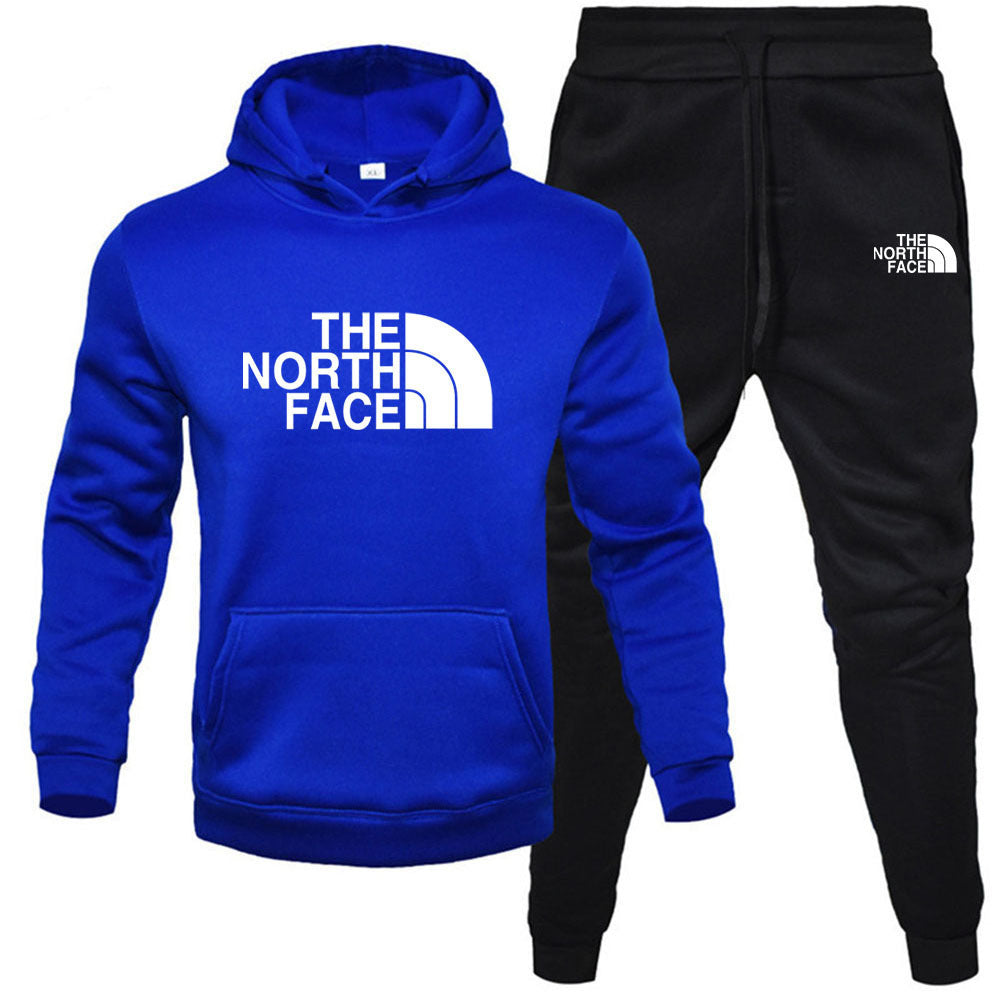 Fleece Hoodie Set - Pullover Sweatshirt Two-Piece