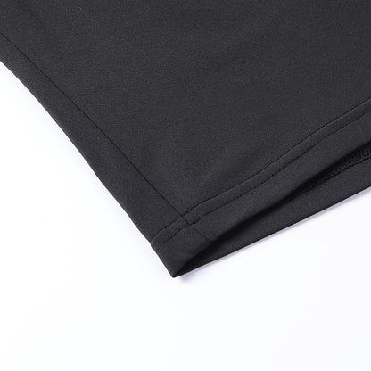 Knit Shorts Set - Long Sleeve Two-Piece Outfit