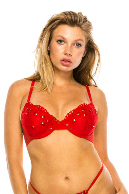 Non-Removable Straps Bra