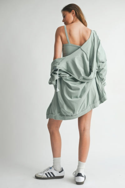 Soft Cotton 3Pc Crop Top Sweater Set