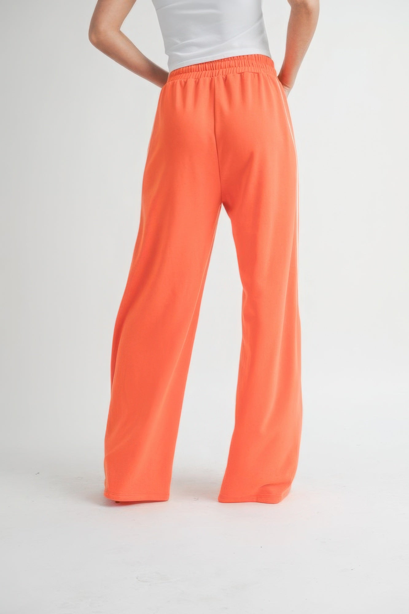 Cotton Relaxed Fit Drawstring Wide Leg Pants