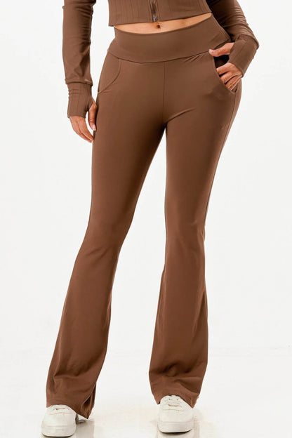 Butter Soft Crop Hoodie And Flare Pants Set - Fashions Envy