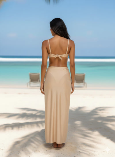 3 Piece Bikini Set - Luxe Maxi Starfish Design - Fashions Envy